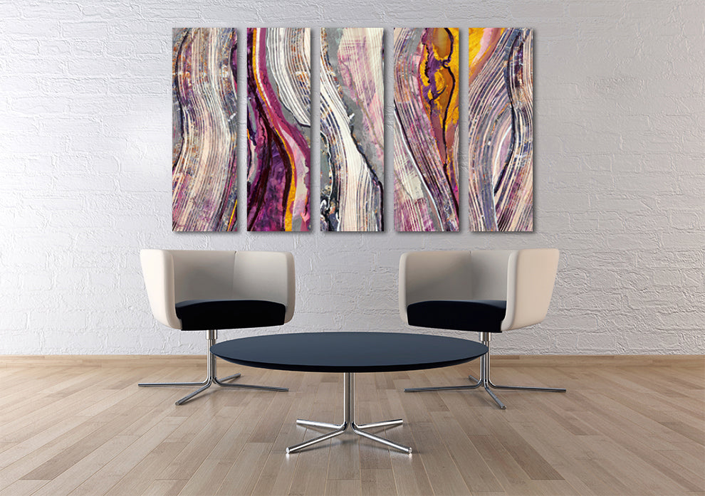 Moderne abstrakte Kunst Abstrakte Wandkunst Gemälde auf Leinwand, Wohnwanddekor, Leinwandgemälde, abstrakter Druck Luxus Wandkunst Multi Panel Kunst