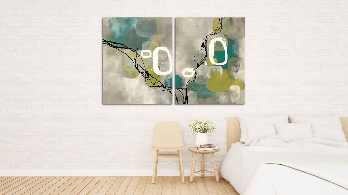 Moderne Wandkunst, abstrakte Leinwand, mehrteilige Wandkunst, druckbare Wandkunst, zeitgenössische Kunst, Wandkunst-Sets, geometrische Kunst