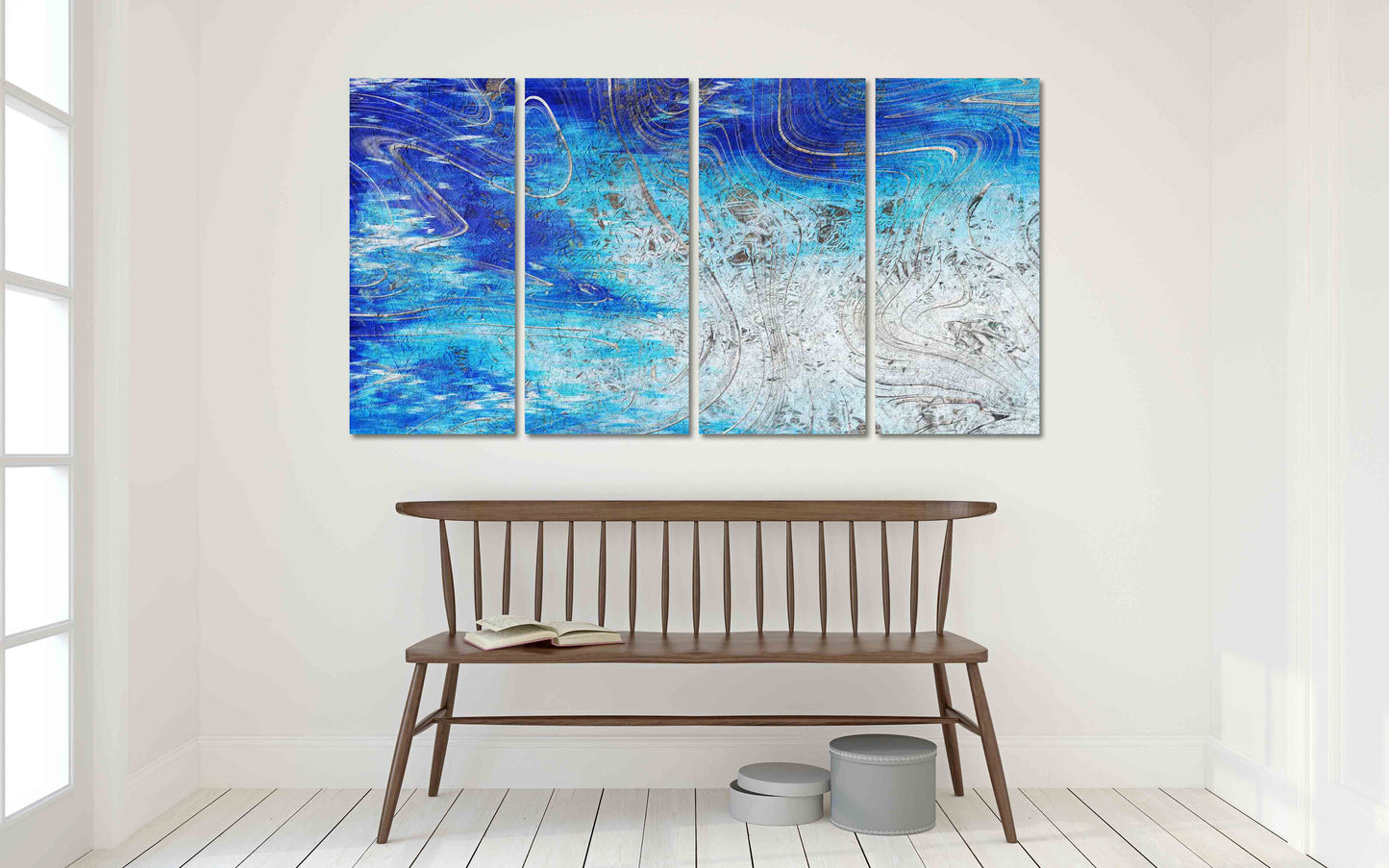 Moderne abstrakte Kunst Abstrakte Malerei Abstrakter Druck Abstrakte Leinwand Trendy Wandkunst Extra große Wandkunst Multi Panel Wandkunst Wohndekor