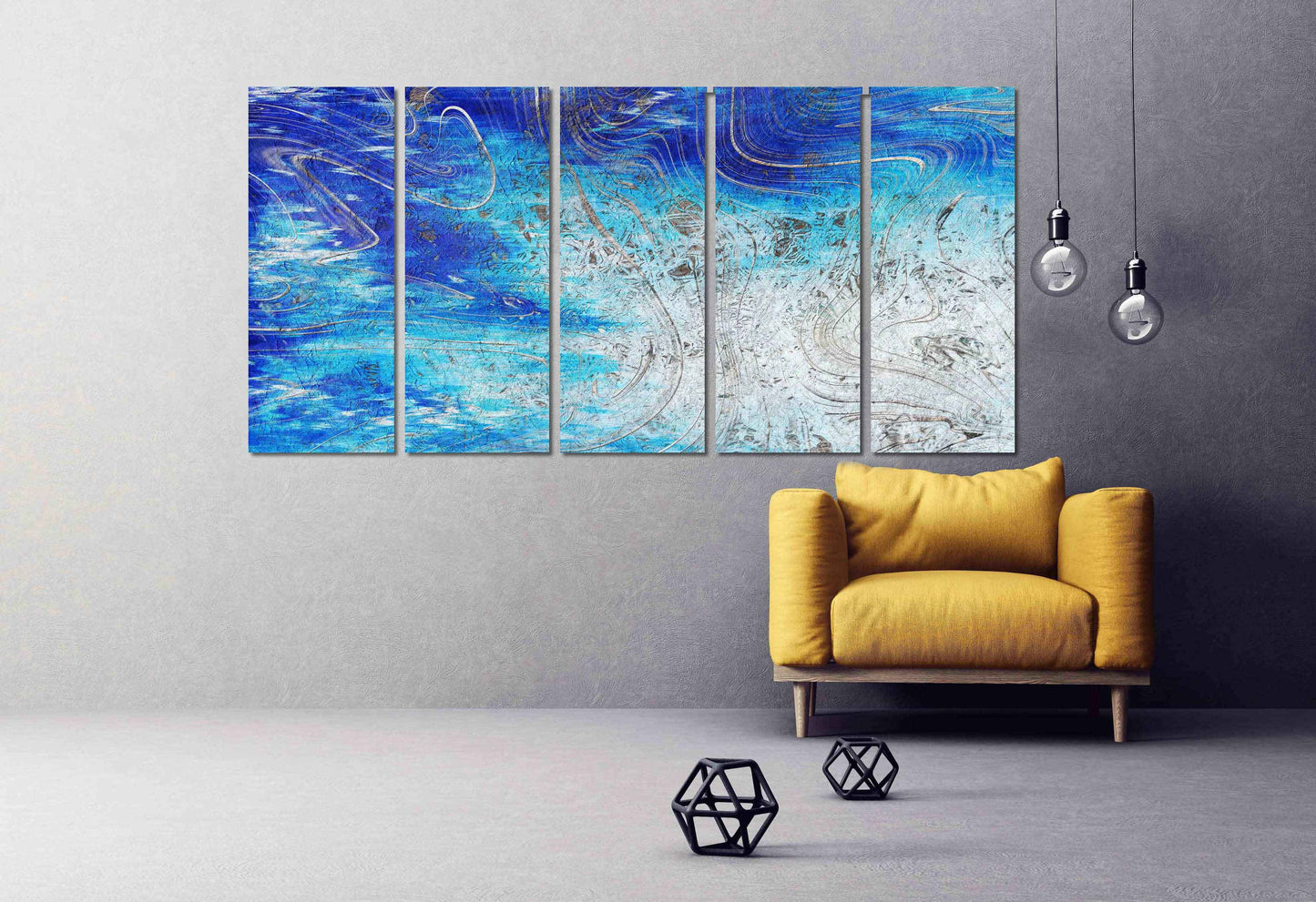 Moderne abstrakte Kunst Abstrakte Malerei Abstrakter Druck Abstrakte Leinwand Trendy Wandkunst Extra große Wandkunst Multi Panel Wandkunst Wohndekor