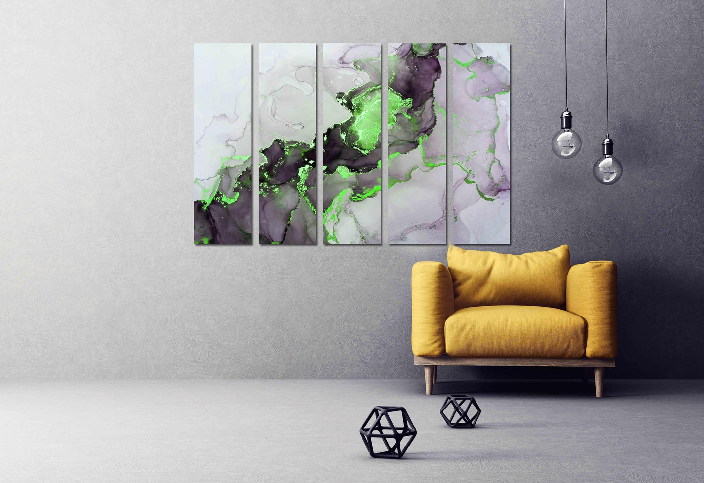 Marmor-Wand-Dekor, Marmor-Leinwand abstrakt, abstrakte Wandkunst Gemälde auf Leinwand, Multi-Panel-Wandkunst Marmor Leinwand