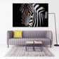 Zebra-Wandkunst, Schwarz-Weiß-Kunst, Wildtier-Wandkunst, Leinwandgemälde, zeitgenössische Kunst, Wohnzimmerkunst, extra große Wandkunst