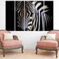 Zebra-Wandkunst, Schwarz-Weiß-Kunst, Wildtier-Wandkunst, Leinwandgemälde, zeitgenössische Kunst, Wohnzimmerkunst, extra große Wandkunst