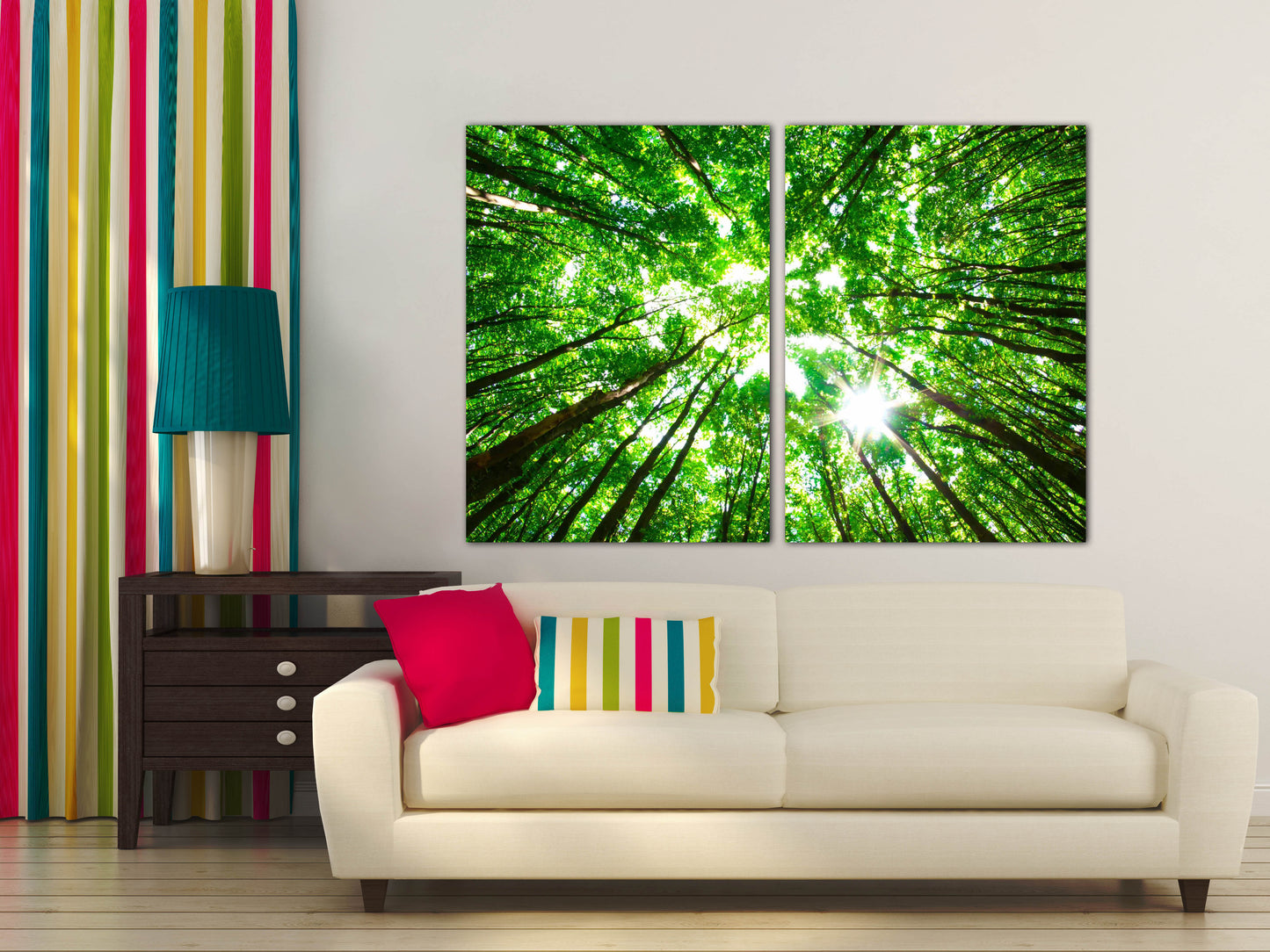 Baumspitze Wandkunst Wald Wandkunst Baum Ast Druck Home Wanddekoration Leinwandgemälde Bauernhaus Wanddekoration Multi Panel Wandkunst