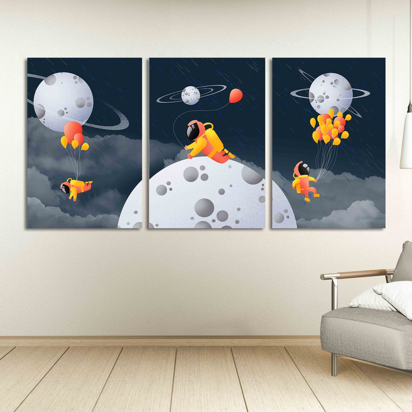 Weltraumposter Weltraum Home Wandbild Planeten Poster Сosmos Leinwandbild Wandkunst Space Marine Wanddekoration Fantasy Art