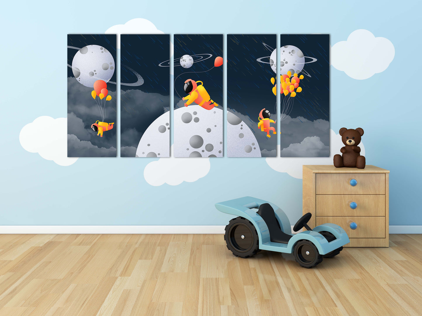 Weltraumposter Weltraum Home Wandbild Planeten Poster Сosmos Leinwandbild Wandkunst Space Marine Wanddekoration Fantasy Art