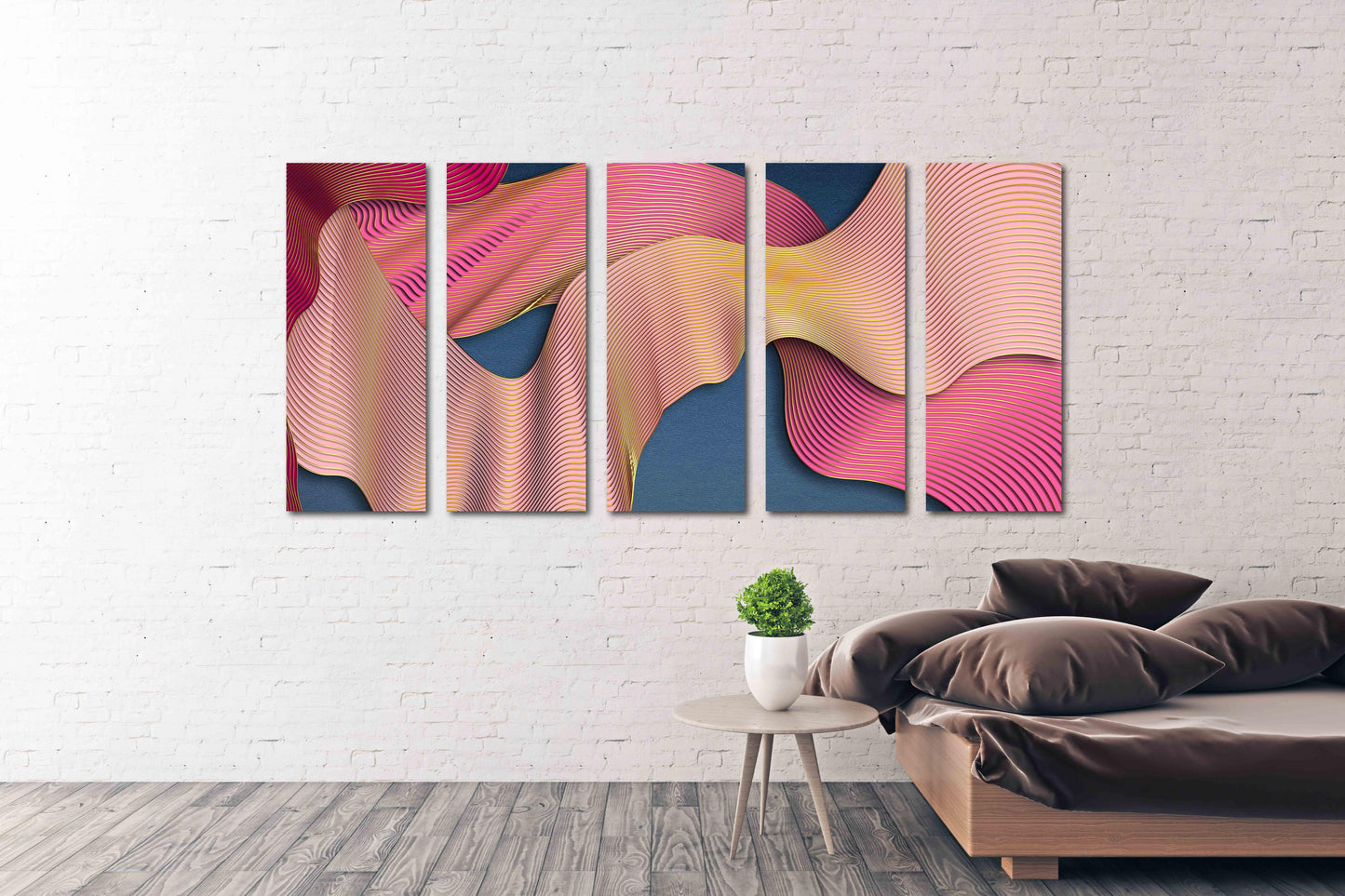 Moderne abstrakte Kunst, geometrische Muster, Wandcollage-Set, mehrteilige Leinwand, Wandkunst, Leinwandgemälde, abstrakte Wandkunst, Heimwanddekor