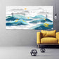 Goldener Hirsch Blue Ridge Mountains Wandkunst Smoky Mountains Wandkunst 3-teilige Leinwand Outdoor Berge Leinwandgemälde Home Wanddekoration
