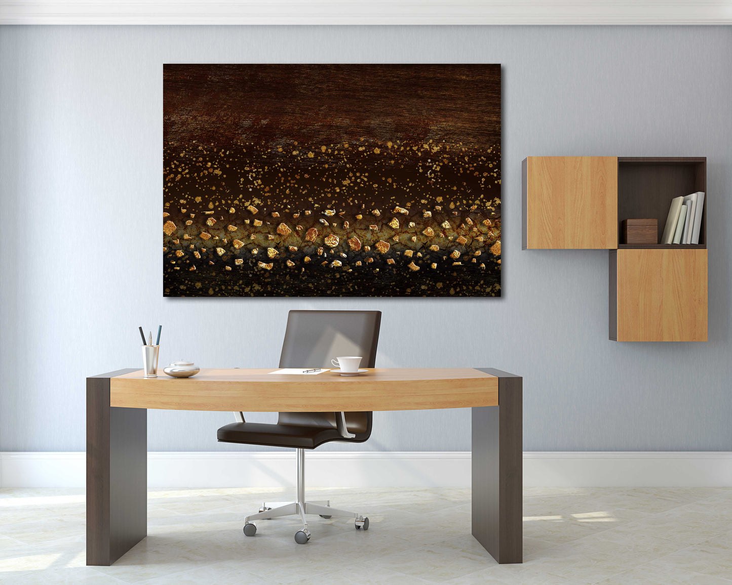 Moderne abstrakte Kunst Abstraktes expressionistisches Gemälde Abstrakte Wandkunst Wohnwanddekoration 3-teiliger Rahmen Leinwand Leinwandgemälde