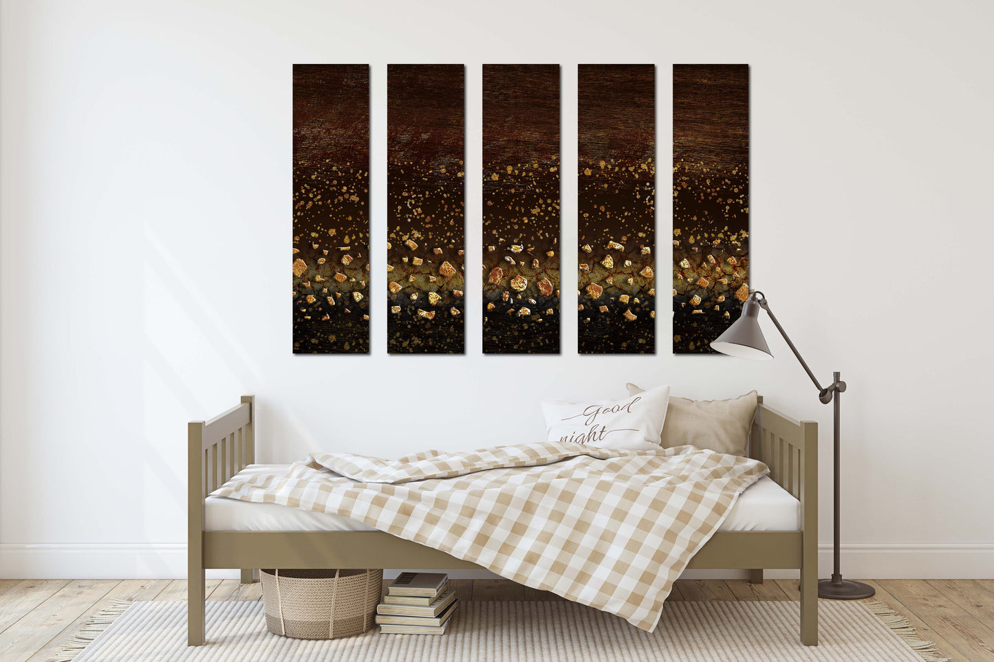 Moderne abstrakte Kunst Abstraktes expressionistisches Gemälde Abstrakte Wandkunst Wohnwanddekoration 3-teiliger Rahmen Leinwand Leinwandgemälde