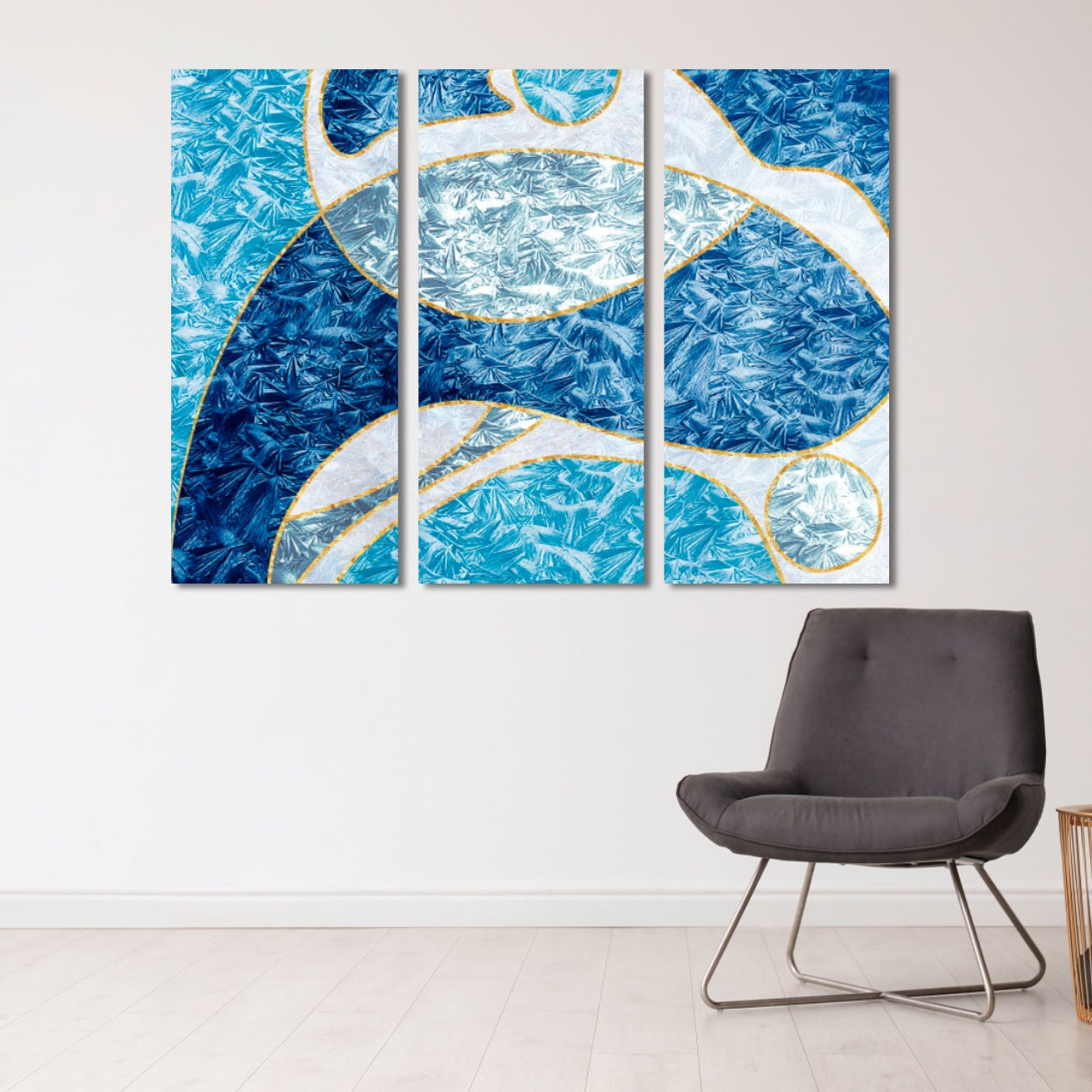 Abstraktes buntes Gemälde groß Moderne abstrakte Kunst Expressionistische Malerei Abstrakte Wandkunst 3-teiliger Rahmen Leinwand Home Wanddekoration