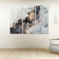 Marmor-Wanddekor, abstraktes Marmor-Leinwandbild, abstrakte Wandkunst in Gold und Schwarz auf Leinwand, mehrteiliges Wandbild auf Marmor-Leinwandbild