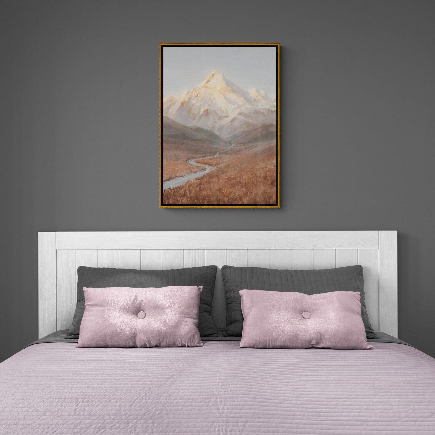 Rocky mountain wall art, landscape canvas print, scenery wall art, framed nature artwork, neutral wall art, snowy mountains wall art, gift for him