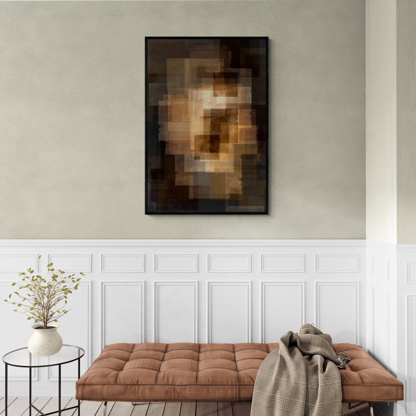 Abstract framed wall art, Contemporary wall art, Fantasy artwork for living room, gift for him