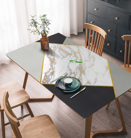 PVC-Tischdecke mit Muster, Tischschutz „Jedes Korn ist gut“