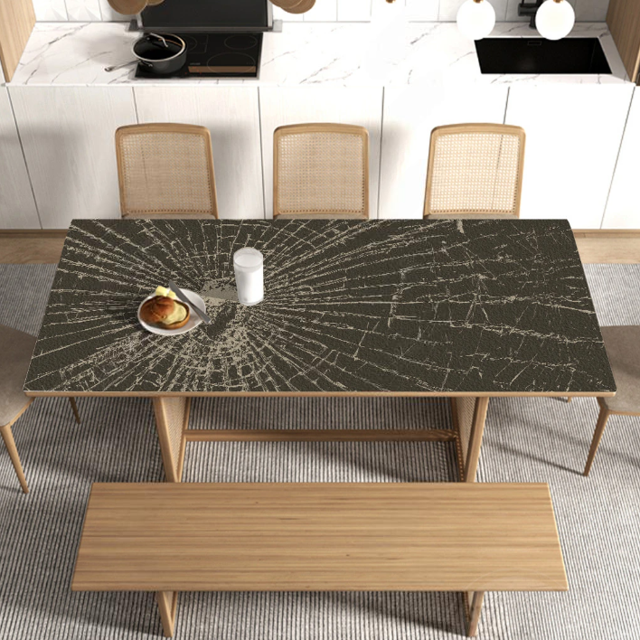 Küchentischdecke, Tischschutz vor Schmutz „Zerbrochenes Glas“