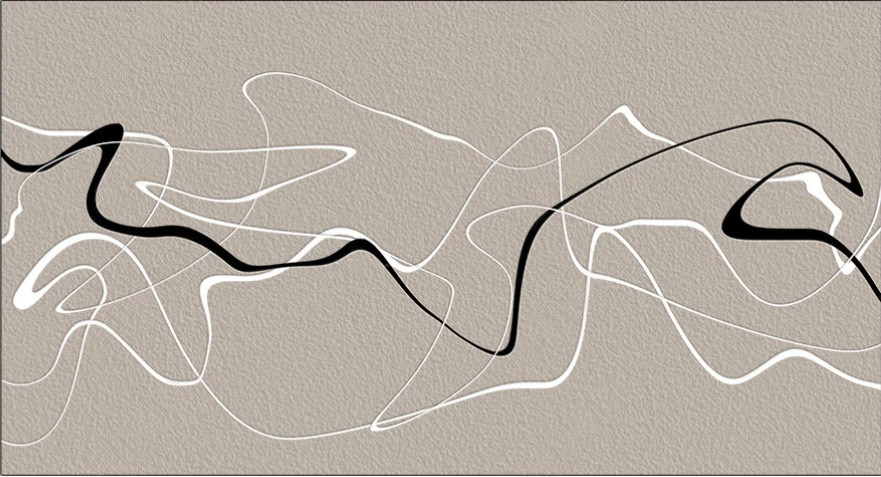 Schutz-Tischdecke in Lederoptik für ein modernes Esszimmer, Küchenabdeckung mit Lederstruktur „Sumi-e“