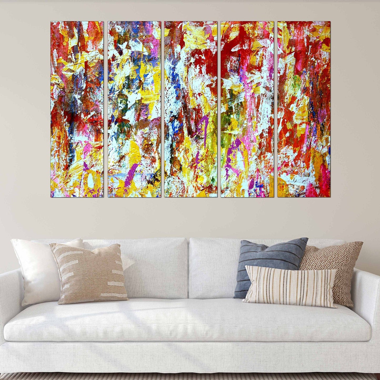 Abstract wall art paintings on canvas, home wall decor, abstract print, multi panel wall art abstract canvas trendy wall art Modern wall art