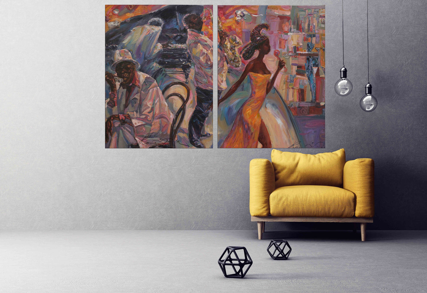 Music wall art jazz wall decor jazz club decor African american wall art Black woman wall art saxophone wall art jazz canvas print