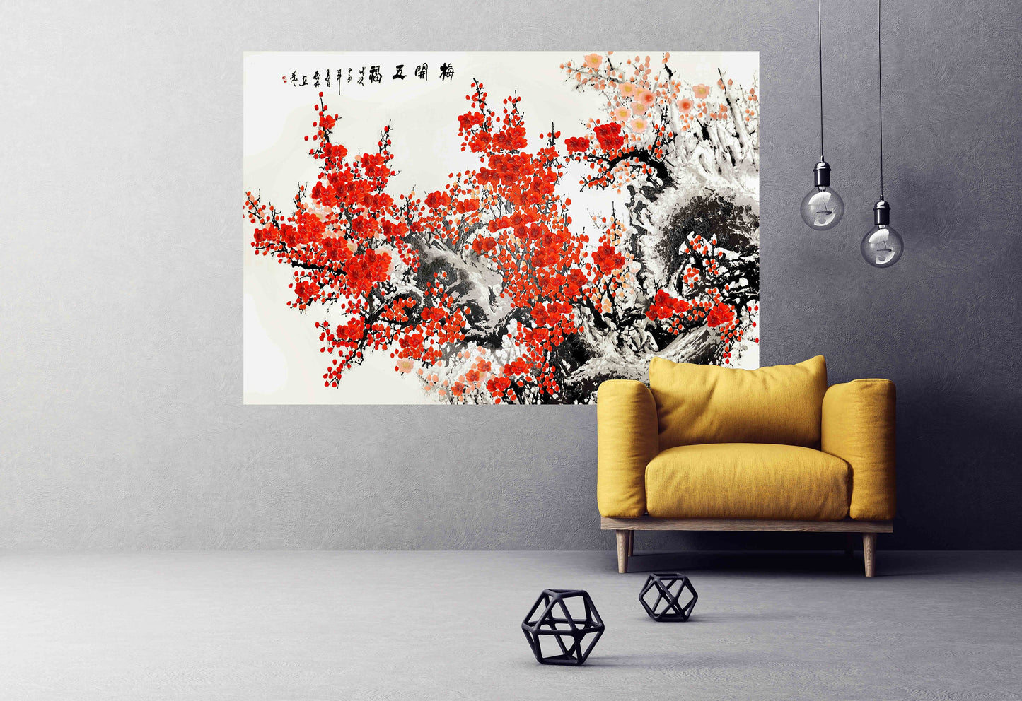 Sakura bonsai tree Sakura blossoms Floral wall art  japanese wall art canvas  japanese prints wall art asian wall art huge wall art