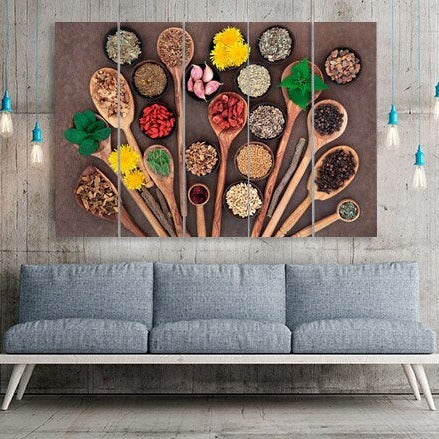 Kitchen wall decor, rustic wall decor, kitchen wall art, kitchen canvas, extra large wall art, multi panel wall art, canvas wall art