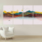 Mountain line art wall print Modern abstract art Abstract art print Multi panel canvas room wall decor Abstract wall art Abstract painting