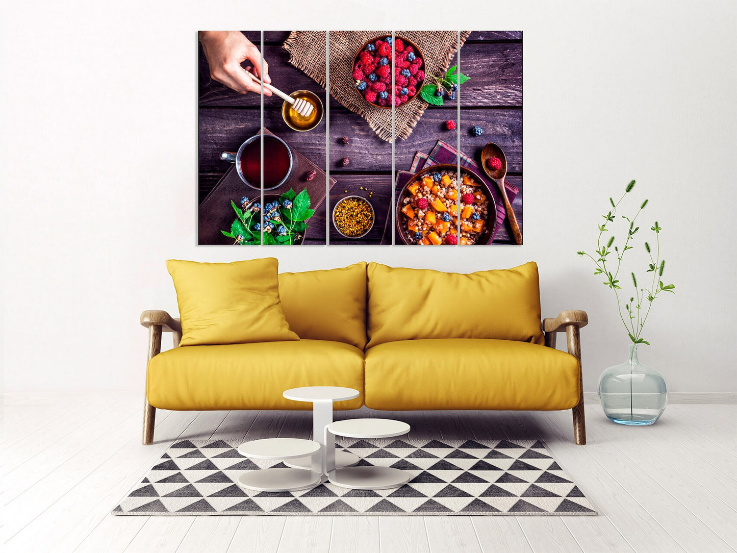 Kitchen wall decor Rustic wall decor Kitchen wall art Kitchen canvas Extra large wall art Multi panel wall art Canvas wall art