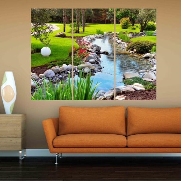 Print wall art Nature painting Forest wall art paintings on canvas home wall decor wood wall art extra large wall art