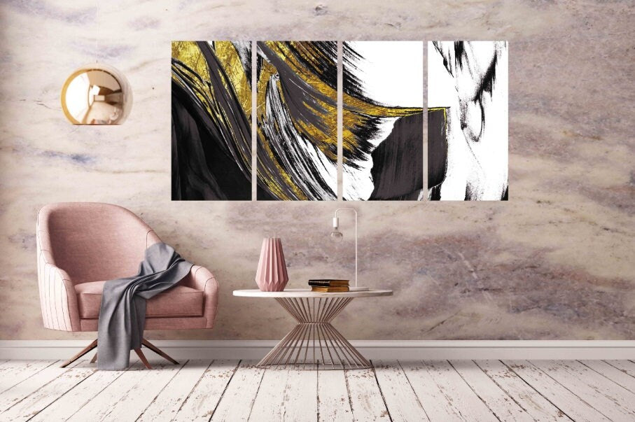 Abstract art print Modern abstract art Multi panel canvas room wall decor Abstract wall art Abstract painting Extra large wall art