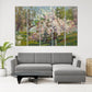 Cherry tree Oil canvas painting spring prints Flower Nature Landscape wall art Bedroom Living Farmhouse room wall decor