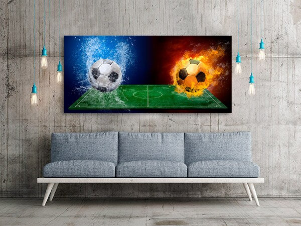 Football wall art Soccer ball art American Football Sports wall art Large abstract canvas art Soccer wall art football player gift