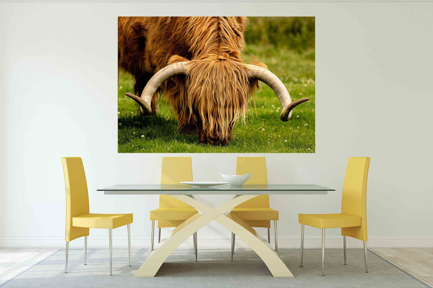 Bull Print Home Wall Decor Bedroom Animal Painting Wild Animal For Bedroom Living Room Kitchen Wall Art