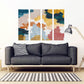 Abstract colorful painting large Modern abstract art Abstract expressionist painting Wall collage kit Abstract wall art Home wall decor