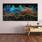 Rocks and mountains Smoky mountains wall art 3 panel canvas Home wall decor Outdoors mountains wall art Canvas painting