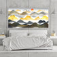 Great smoky mountains wall art  Abstract canvas painting Bedroom 3 prints mountains Abstract art print Multi panel canvas wall art