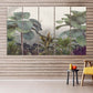 Tropical leaves wall art canvas painting, tropical wall decor, tropical poster, floral canvas wall art, extra large wall art