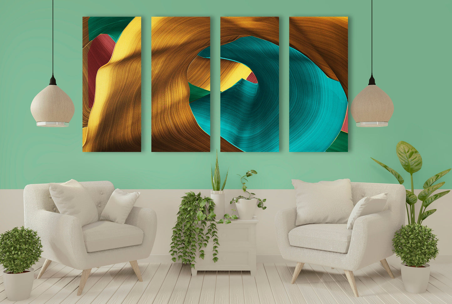 Creative wall art Abstract wall art, neutral gallery wall, trendy canvas painting, modern wall art, multi panel wall art