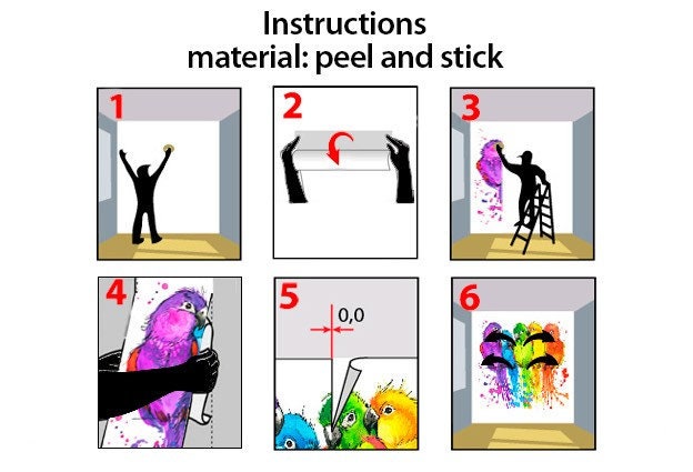 Peel and stick Home wall decor Sakura blossoms Botanical removable Japanese wall art Flowers wall mural prints Chinoiserie painted silk