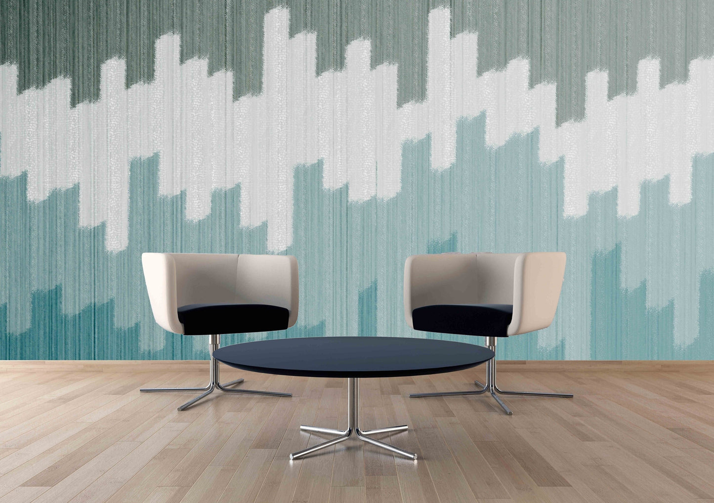 Geometric Wallpaper Blue Removable Wallpaper Sticker Art Peel and stick Self adhesive mural Wall mural prints