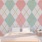 Pink removable wallpaper Geometric wallpaper Checkered decor Peel and Stick Aesthetic Room Decor for Teenage Girls