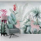 Tropical art Peel and stick wallpaper Herb prints wall art Self adhesive mural Home wall decor wall mural prints exotic wallpaper