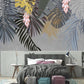 Tropical leaf wallpaper peel and stick wall mural, vinyl wallpaper, modern botanical wallpaper, banana leaf mural